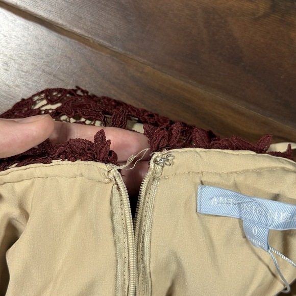 Antonio Melani Women's Size 0 Zifandel Nancy Schiffli Lace Sheath Dress - Picture 12 of 14